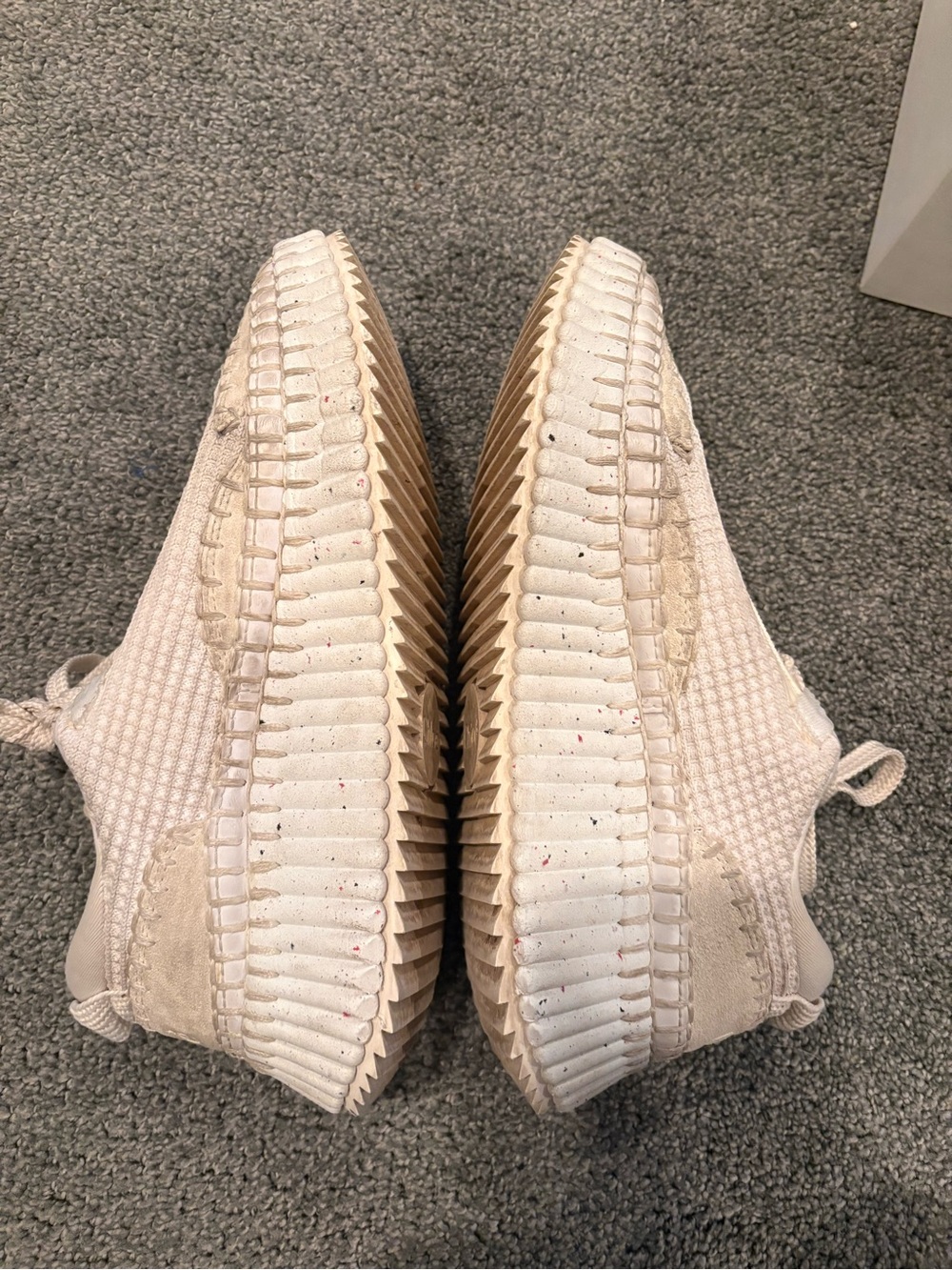 Chloรฉ Nama knit platform sneakers.